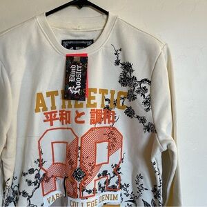 Blind Rooster | New Athletic Chinese Writing Cherry Blossom Tree Sweatshirt